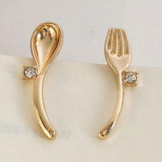 Cutlery Ear Stud / Clip-on Earring