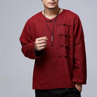 Frog Button Long-sleeve T-shirt