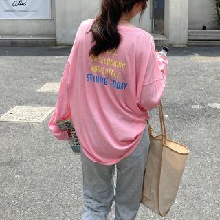 Loose-fit Lettering Light T-shirt In 6 Colors
