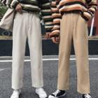 Fleece Linen Straight Fit Jeans