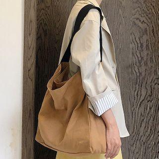Color Block Tote Bag Light Brown - One Size