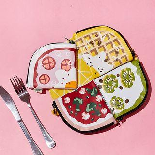 Pizza Print Coin Purse