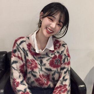 Rose Sweater As Shown In Figure - One Size