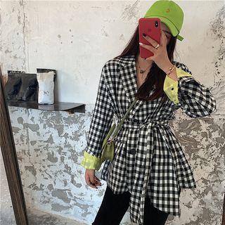 Check Slim-fit Jacket
