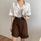 Short-sleeve Plain Shirt / Shorts