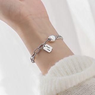 Tag Sterling Silver Bracelet