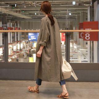 Long Cotton Linen Jacket