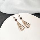 Pyramid Earring 925 Sterling Silver - Coffee Gold - One Size