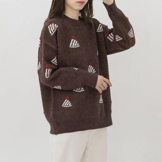 Cake Print Sweater