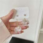 Petal Drop Sterling Silver Ear Stud