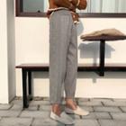 Cable Knit Straight-cut Pants