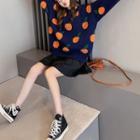 Orange Print Sweater