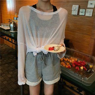 See Through Long-sleeve T-shirt