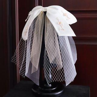 Wedding Bow Mesh Headband As Shown In Figure - One Size