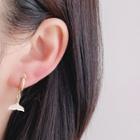 Mermaid Tail Alloy Dangle Earring 1 Pair - Clip On Earring - Gold - One Size