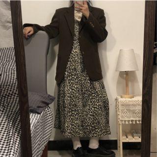 Plain Blazer / Blouse / Leopard Printed Dress