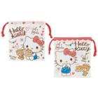 Hello Kitty Drawstring Pouch Set (2 Pieces) One Size