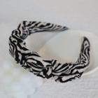 Flower / Zebra Print Fabric Headband