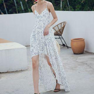 Strappy Floral Print Dip-back Sundress