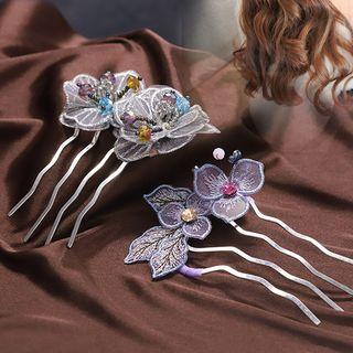 Embellished Butterfly / Flower Hair Comb (various Designs)