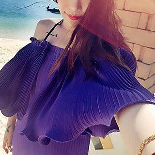 Frilled Off-shoulder Dress