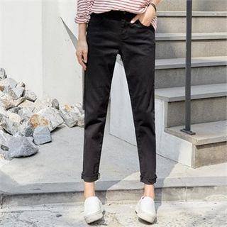 Cuffed-hem Harem Pants