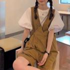 Puff-sleeve Top / Sleeveless Romper