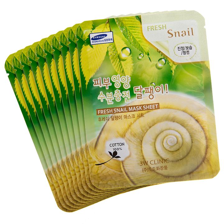 3w Clinic - Fresh Snail Mask Sheet 10 Pcs