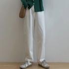 High-waist Cotton Jeans