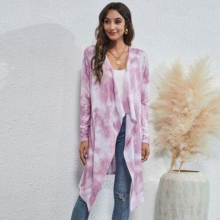 Tie Dye Open Front Cardigan