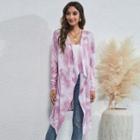 Tie Dye Open Front Cardigan