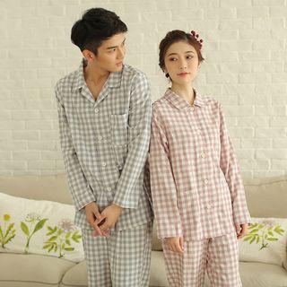 Couple Matching Set: Plaid Top + Pants