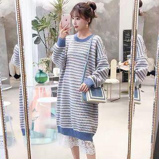 Print Midi Sweater Dress