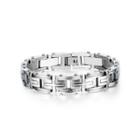 Fashion Classic Cross 316l Stainless Steel Bangle Silver - One Size