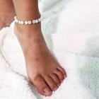Shell Anklet 0591 - White - One Size