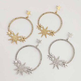 Alloy Star Hoop Earring