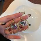 Tree Faux Gemstone Alloy Dangle Earring 1 Pair - Gold - One Size