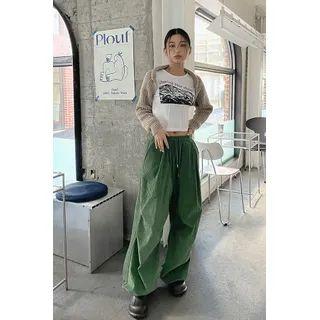 Couple Drawstring Corduroy Pants