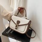 Contrast Trim Satchel Bag