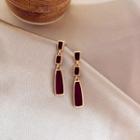 Alloy Dangle Earring 1 Pair - Red - One Size