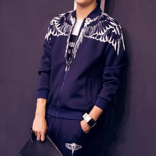 Set : Wing Print Jacket + Pants