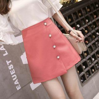 Asymmetrical A-line Skirt Pants