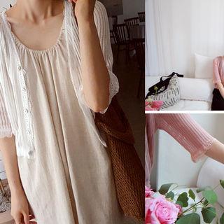 Lace-trim Summer Cardigan