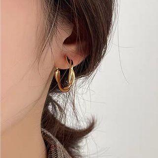 Twisted Alloy Hoop Earring (various Designs) / Set