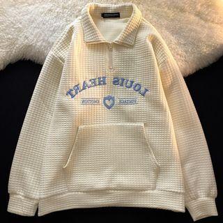 Half-zip Polo Long Sleeve Sweatshirt