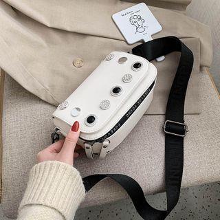 Button Flap Crossbody Bag