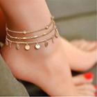 Layered Anklet Gold - One Size