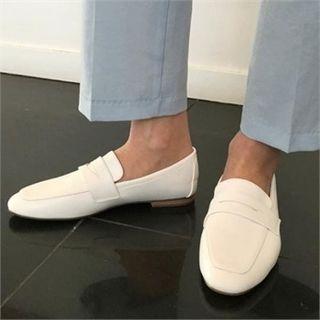 Faux-leather Colored Loafers