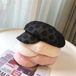 Floral Patterned Newsboy Cap