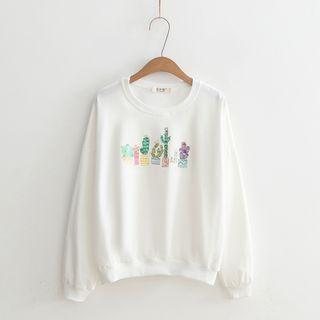 Cactus Sequined Pullover